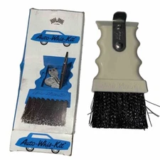 Vintage "Auto-Whis-Kit" 1970's Broom Bottle Opener Ice Scraper Coin Box TAN