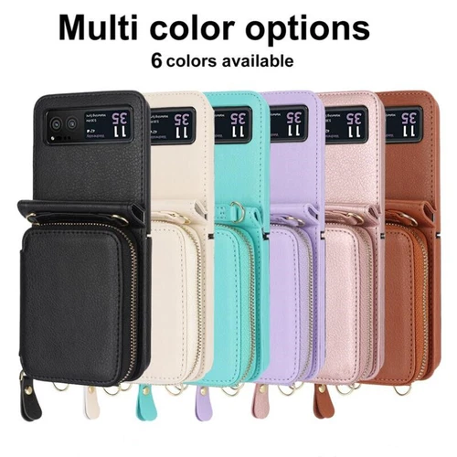 For Motorola Razr 2023 leather wallet style protective case- - Bild 5 von 15