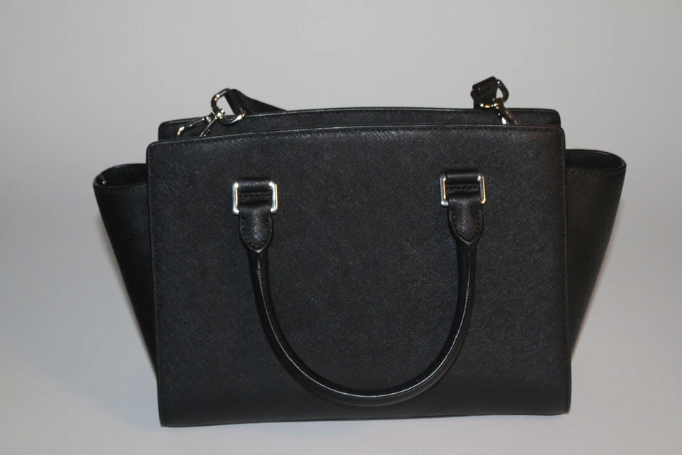 Michael Kors Black Saffiano Leather Large Tote Shoulder Bag Purse - Image 2 of 4