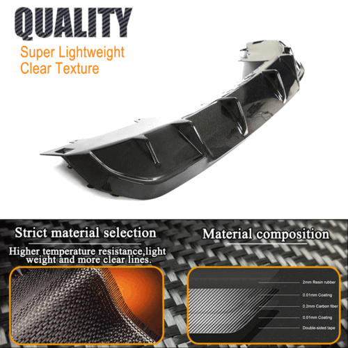 Carbon Heckdiffusor Diffusor Heckschürze Spoiler Für BMW i4 G26 M50 M Sport 21UP - Picture 8 of 12