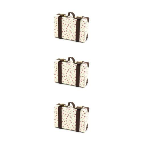 1/2/3 Mini Luggage Case Doll Decoration Accessory Travel Cases Pretended Play - Picture 1 of 13