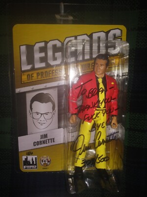 Jim Cornette Signed Autograph 2016 Figures Toy Co. Legends of Wrestling 309/500