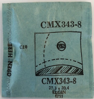 Original NOS G-S ''CMX'' Wristwatch Crystals #343.8 - 484.15 Variations Available!