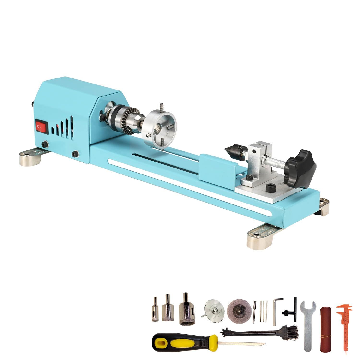 Mini Lathe Wood Lathe Machine Multipurpose Type Lathe Milling Cutting Grinding P