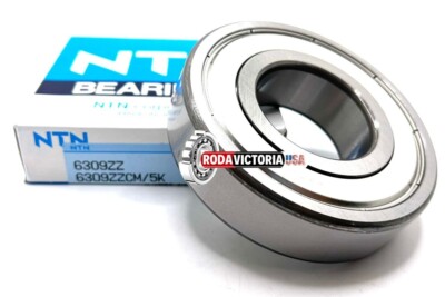 NTN JAPAN 6309 ZZ CM  DEEP GROOVE BALL BEARING, METAL SHIELDED 45x100x25mm