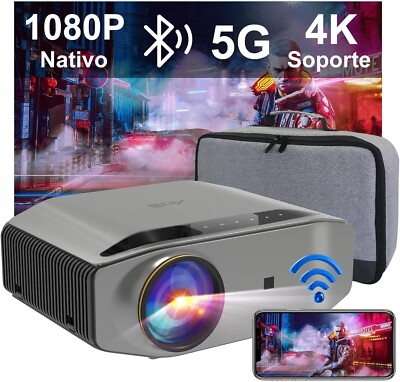 Artlii Beamer Energon2 Full HD WLAN Bluetooth 5G WiFi Beamer 4K 1080P Heimkino