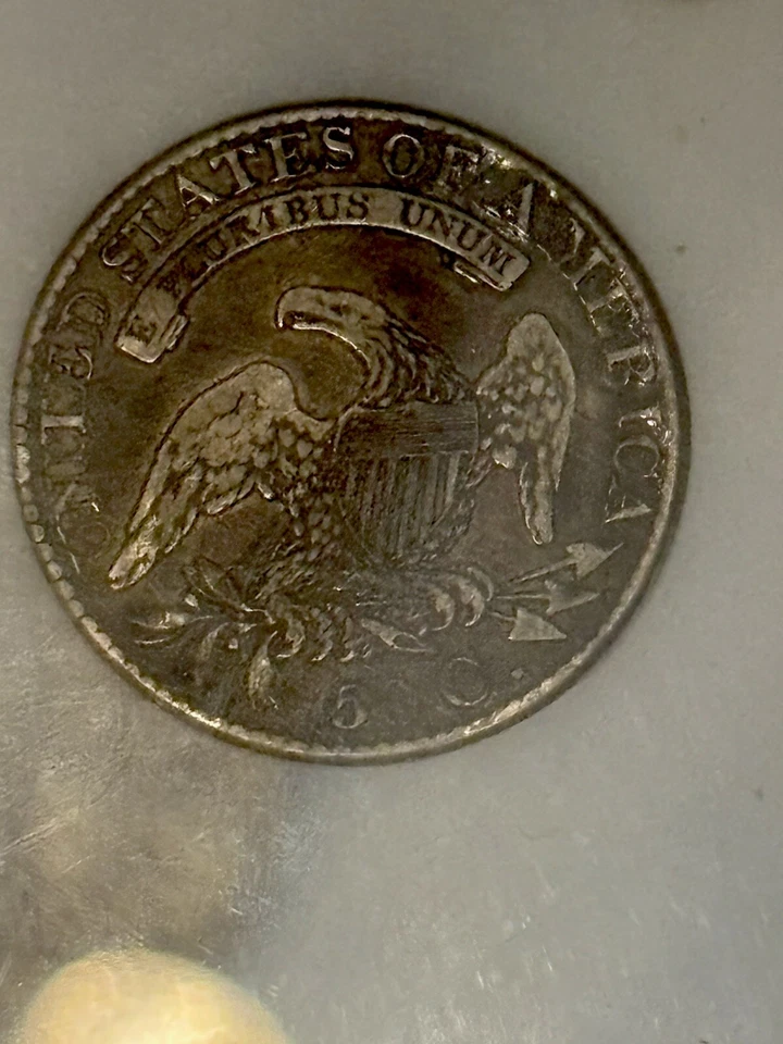 U.S. Half Dollar Type Set In A Capitol Holder 6 Coins From 1826-1964 - Image 4 of 4