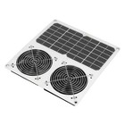 Solar Panel Powered Fan 12inch Waterproof Dual Fan 100W Solar Exhaust Fan