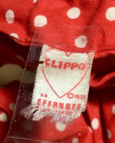 VTG EFFANBEE 14" CLIPPO THE CLOWN MARIONETTE w/RARE CLOTH BODY TAG AS-IS CRAZING - Picture 16 of 24