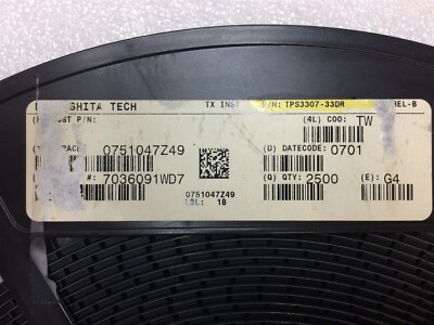 TPS3307-33D TI TPS3307-33DR TI IC 5/3.3V/ADJ TRPL MONIT 8-SOIC ROHS 9 PIECES