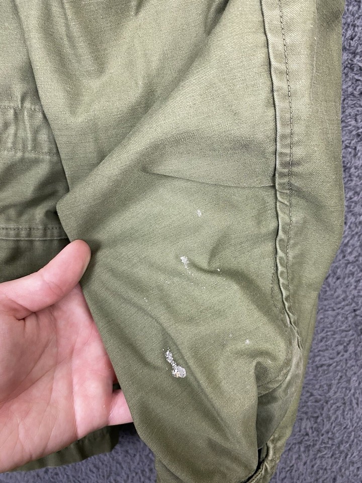 Vintage 60s M65 Military Field Jacket OG107 Green Vietnam War Coat
