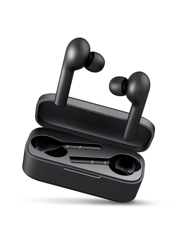 AUKEY Move Compact True Wireless Earbuds 35 Hours Playtimes Black(2 pack)