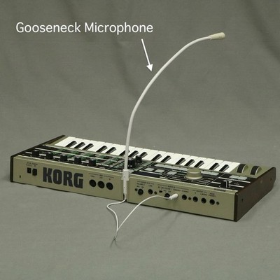 EM-197K Schwanenhalsmikrofon für microKORG Synthesizer Keyboard Vocoder