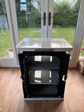 Outwell Antigua Cupboard | 4 Shelves | Grey Marl | Luxury Camping Storage