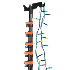 Carbon Fiber Christmas Light Pole Hanger Tool, Extendable 4.7-24 FT High Reac...