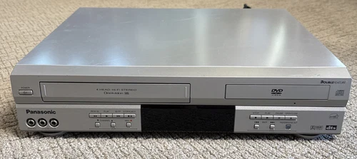 Panasonic PV-D4743S DVD VHS Double Feature Combo Video Player Tested No Remote