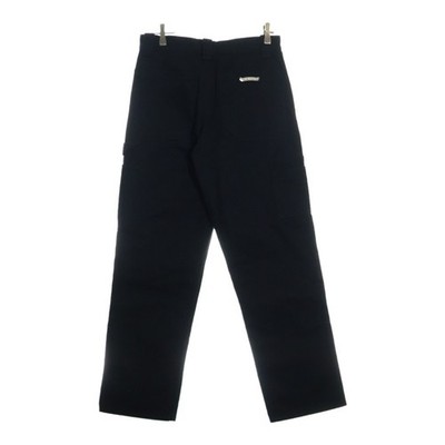 CHROME HEARTS CARPENTER DOUBLE KNEE Canvas Long Pants Black