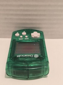 Dreamcast Sega Dreamcast VMU Clear Green w Cover Japanese Import US Seller 