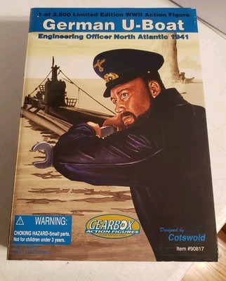 GEARBOX German U-Boat Engineering Officer North Atlantic 1941 New In Box Figure