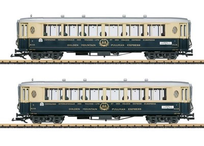 LGB 36660, 2er Set Golden Mountain Pullman Express,CIWL, Innenbel., Neu & OVP, G