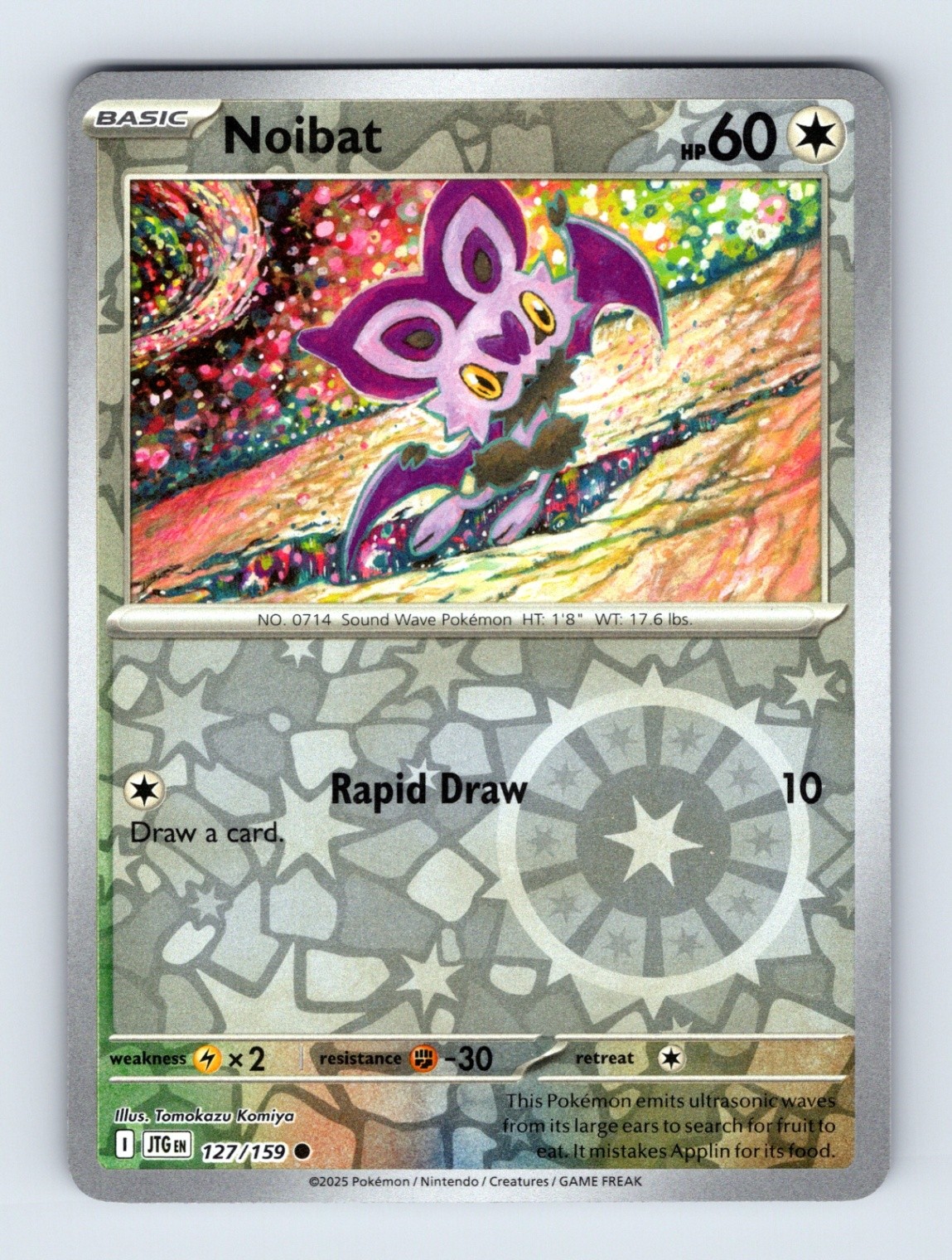 Noibat SV09: Journey Together Common Reverse Holo 127/159 NM/LP Pokemon Cards