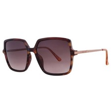 Nine West NW 23 505 BRN Brown Square Ladies Sunglasses 10267603.LTS BRN