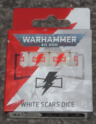 Warhammer 40,000 White Scars Dice Set 2025 WH40K 40K BNIB GW OOP D6 40000 Sealed