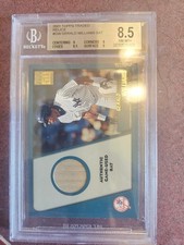 2001 topps traded relics gerald williams bat baseball card becket graded 8.5 