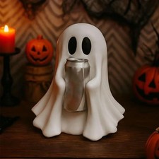 2026 Funny Ghost Figurine Holding Diet Coke C...