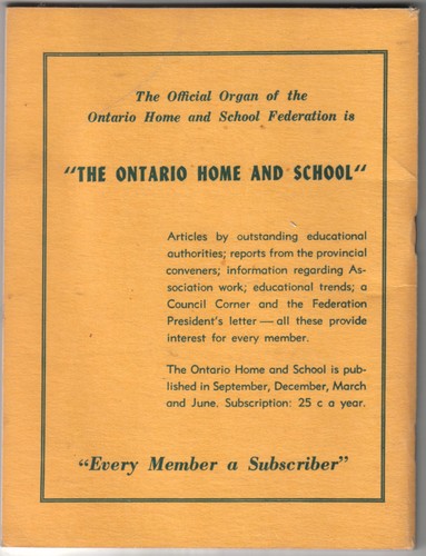 Ontario Home And School Manual Revised 1947 - Picture 2 of 4