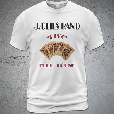 Cotton T-Shirt The J Geils Band Live Full House Album Tee J. Geils Peter Wolf