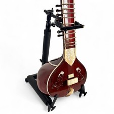 Detachable Sitar Stand   Lightweight Portable Design Soft Rubber Padding  Bag