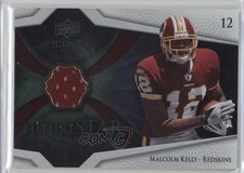 2008 Upper Deck Icons Future Stars Materials Silver Malcolm Kelly #FSM27 2u3