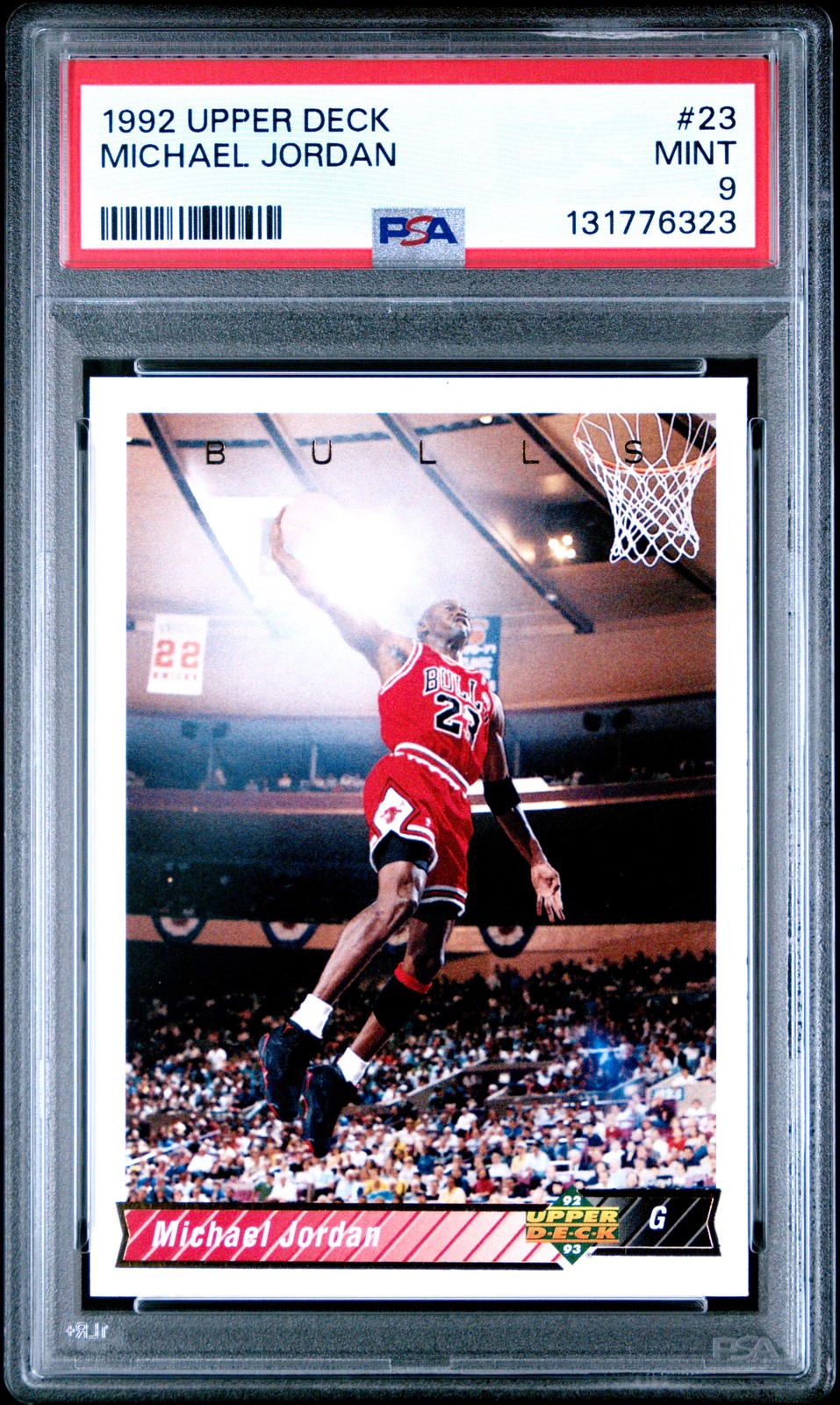 1992 UD #23 MICHAEL JORDAN PSA 9