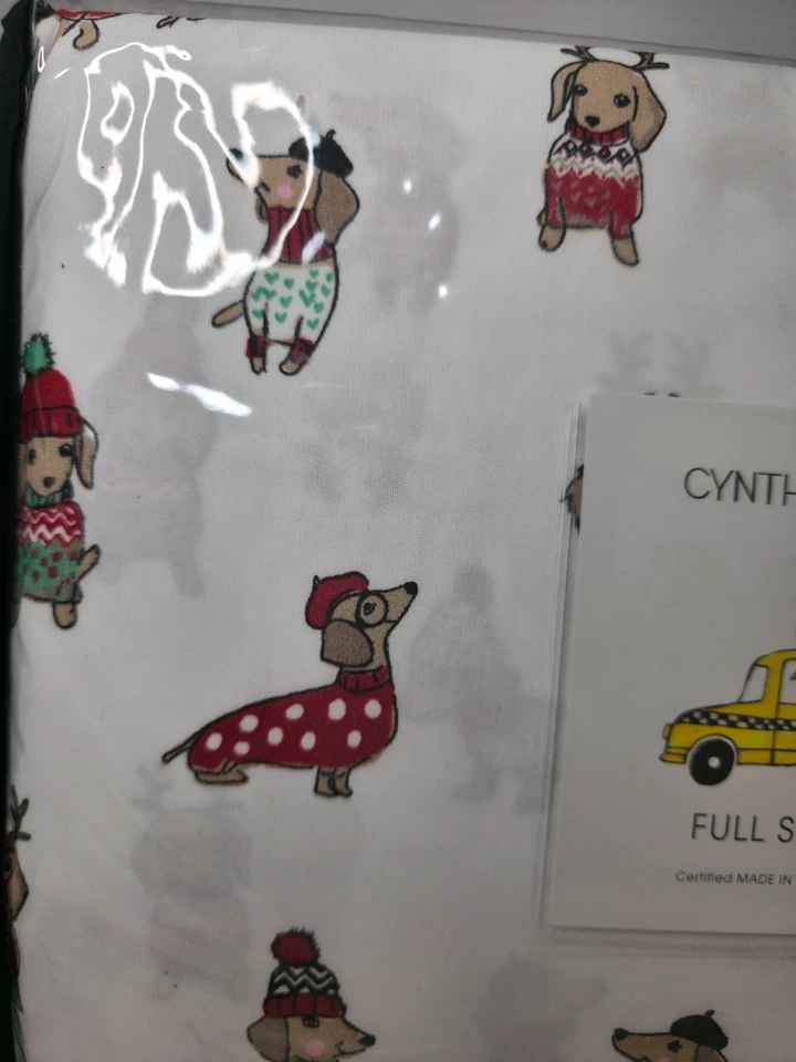 Cynthia Rowley 全套 (4 件套) 圣诞腊肠犬 全新 包装 — 第 4/4 张图片