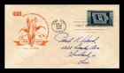 DR JIM STAMPS US COVER IOWA STATEHOOD CENTENNIAL FDC SCOTT 942 HOUSE OF FARNAM