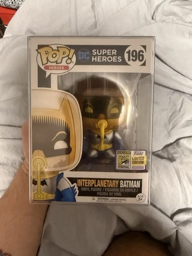 Funko Pop! DC Heroes Interplanetary Batman #196 2017 SDCC W/ Protector