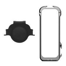 New Snap-on Closure Metal Frame Case With Silicone Lens Cover For Insta360 X4