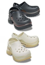 Crocs Super Bae Clog 212811 Black Sand Cocoa Cr me Platform Women US W6-US W9