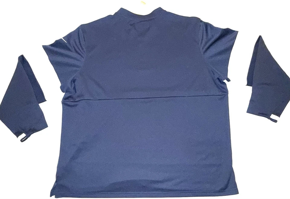 Пуловер мужской Nike темно-синий Dallas Cowboys командный выпуск боковая линия тренер четверть молнии 3XL - Изображение 2 из 4