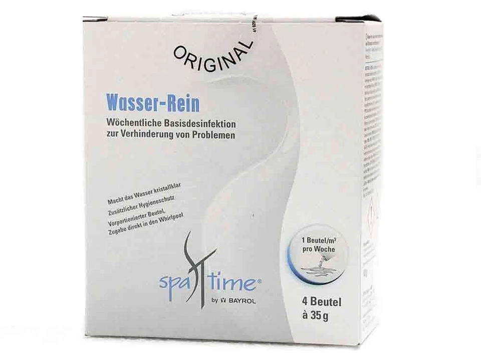 Bayrol SpaTime Wasser Rein / Wasseraufbereiter Whirlpool Konzentrat 4x35g
