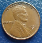 1931 S Lincoln Wheat Cent / Penny - Key Date - Old US One Cent Coin