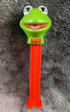 Vintage 1991 Muppets Kermit The Frog PEZ Dispenser Red Stem Hungary