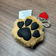 NEW Bath Body Works Brown Paw W/Heart Charm Pocketbac Holder