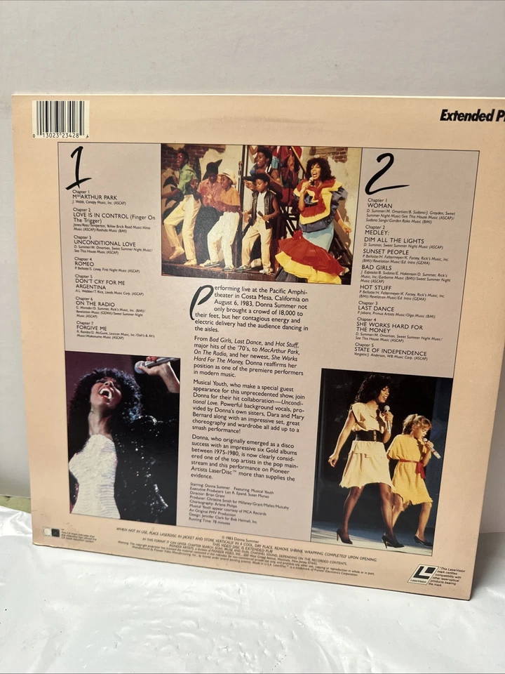 Laserdisc A Hot Summer Night With Donna Donna Sammer / Brian Grant - Image 2 of 2