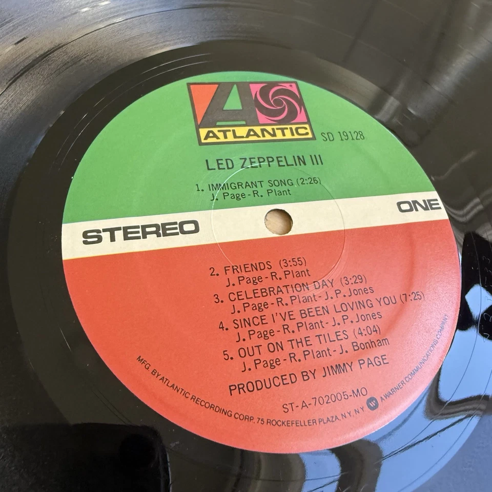 LED ZEPPELIN III 1970s Monarch Press Complete Working Wheel+ Original Sleeve! - Image 3 of 4