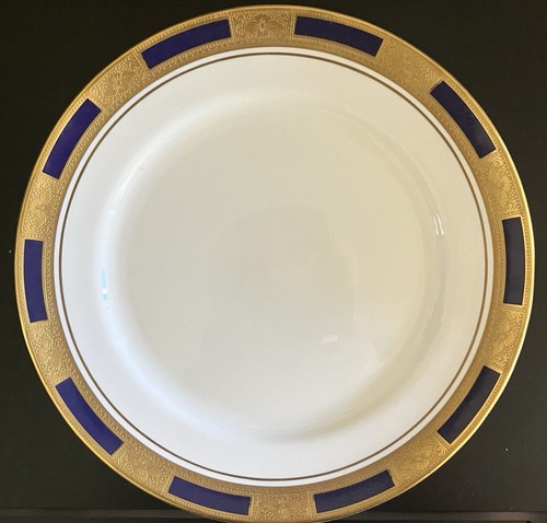 Aynsley Empress Cobalt 8” Plates X4
