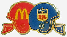 McDonald's Restaurant & NFL (Helmets) Lapel Pin