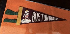 1950s Boston Bruins Vintage Scarce Mini Pennant Original 6