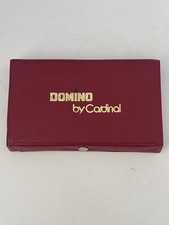 Vintage Cardinal Domino Set 28 Piece Double Six With Case -  Missing one domino